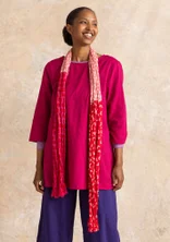 “Sally” organic cotton scarf - amaryllis