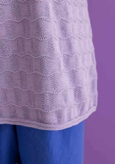 “Celia” recycled cotton favourite sweater - moonlight purple