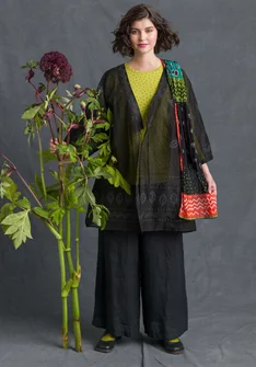 Kimono „Create“ aus Baumwolle - schwarz