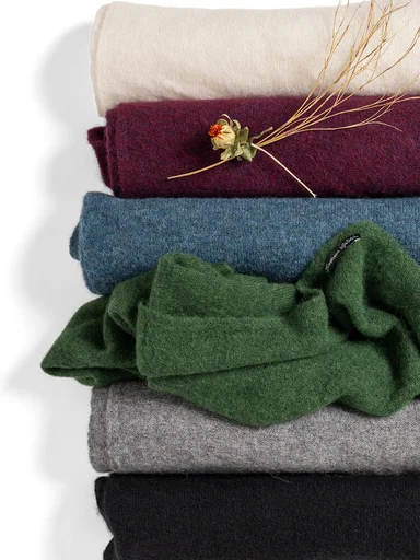 Wool scarves from Gudrun Sjödén. 