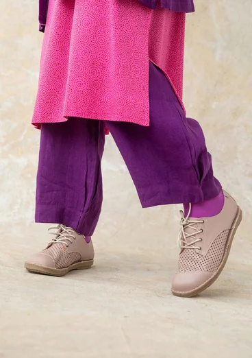 Chaussures en cuir nappa - sable rose