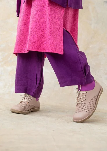 Chaussures en cuir nappa - sable rose