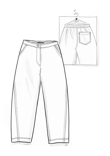 Webhose „Ines“ aus Bio-Baumwolle - grafit