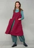 Gewebtes Balalaika-Kleid aus Öko-Baumwolle/Leinen (traube XL)