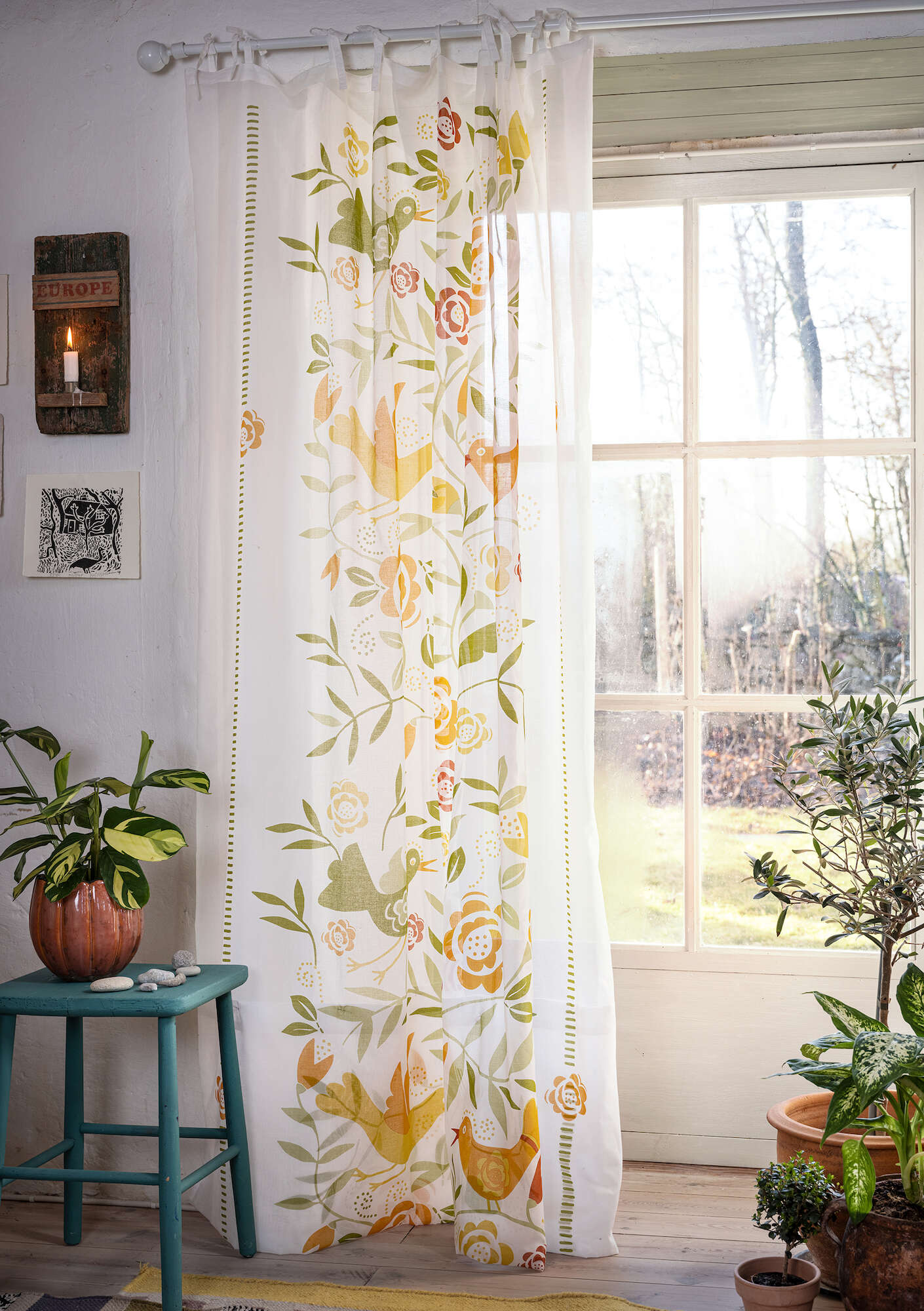 “Ottenby” curtain in organic cotton unbleached
