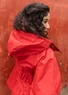 Parka „Judit“ aus Bio-Baumwollgewebe (papageienrot S)