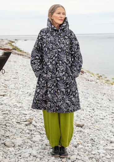 “Kaprifol” organic cotton coat - black