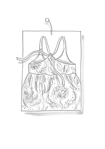 Robe "Artichoke" en tissu de coton biologique -