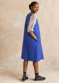 “Esme” woven organic cotton/linen dress - lupin