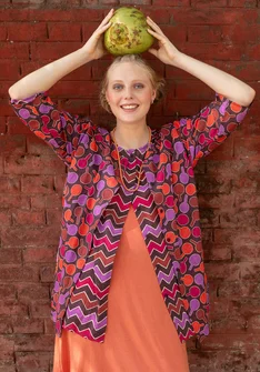 Blouse "Ping" en coton biologique - rooibos