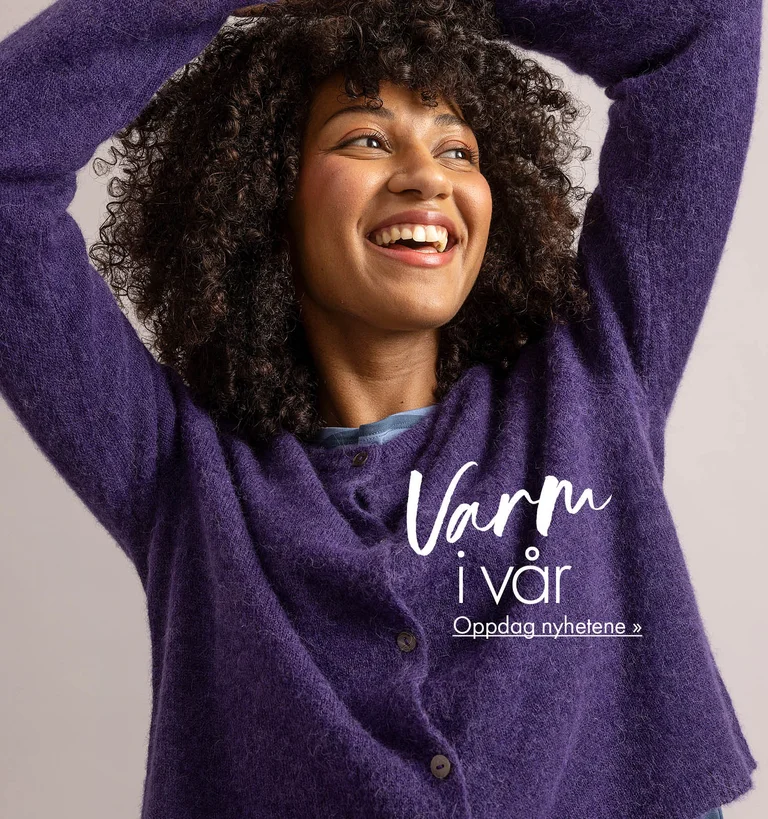 A collage of women wearing knitwear with geometric patterns from Gudrun Sjödén.