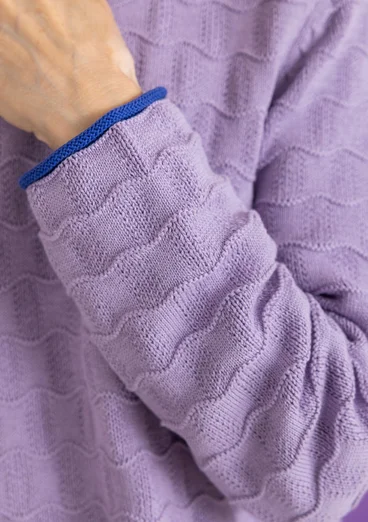 “Celia” recycled cotton favourite sweater - moonlight purple