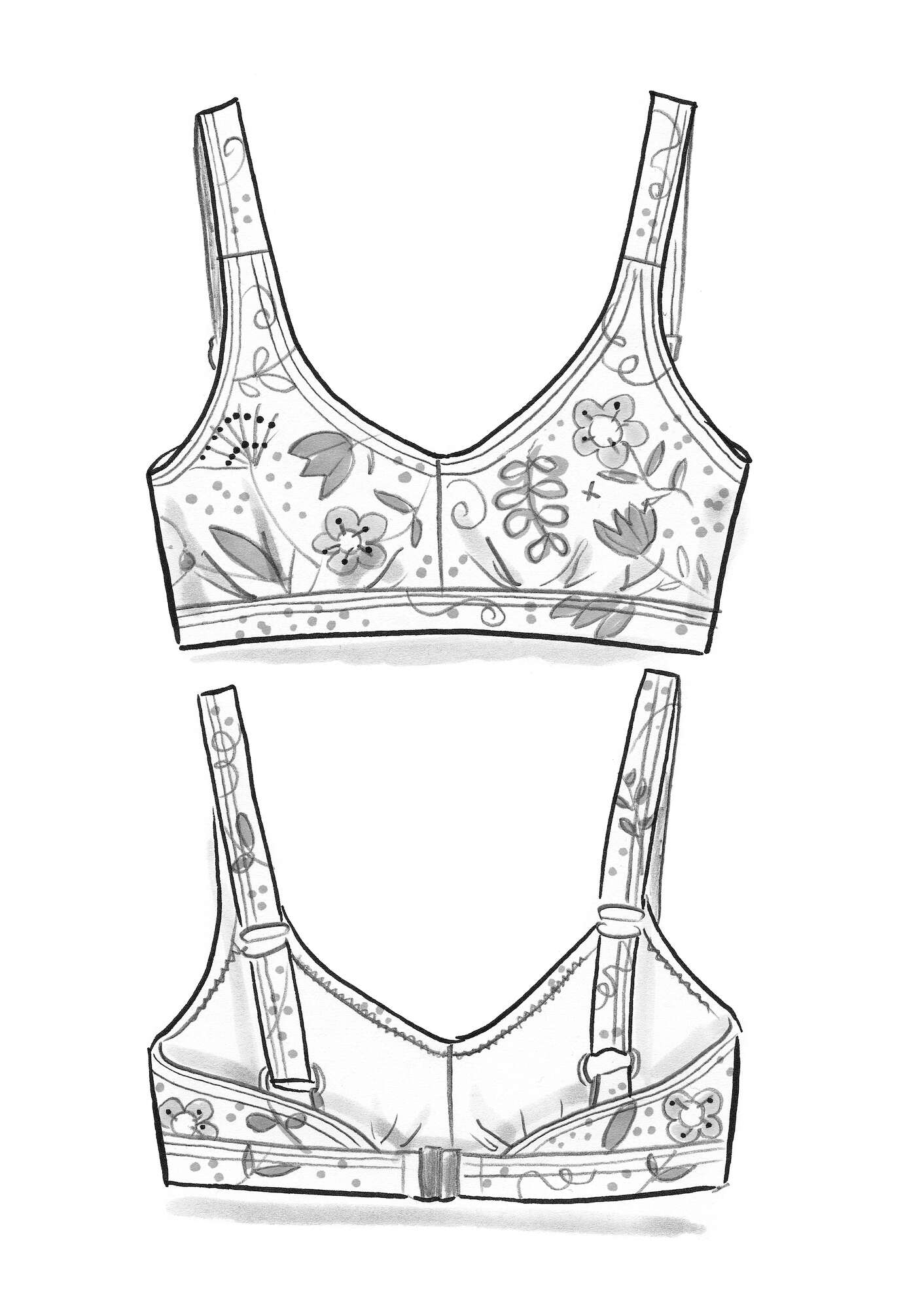 “Pacific” bikini bra made from recycled polyamide/elastane