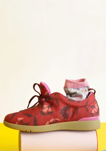 Sneaker "Crocus" i återvunnen polyester - mörk koppar