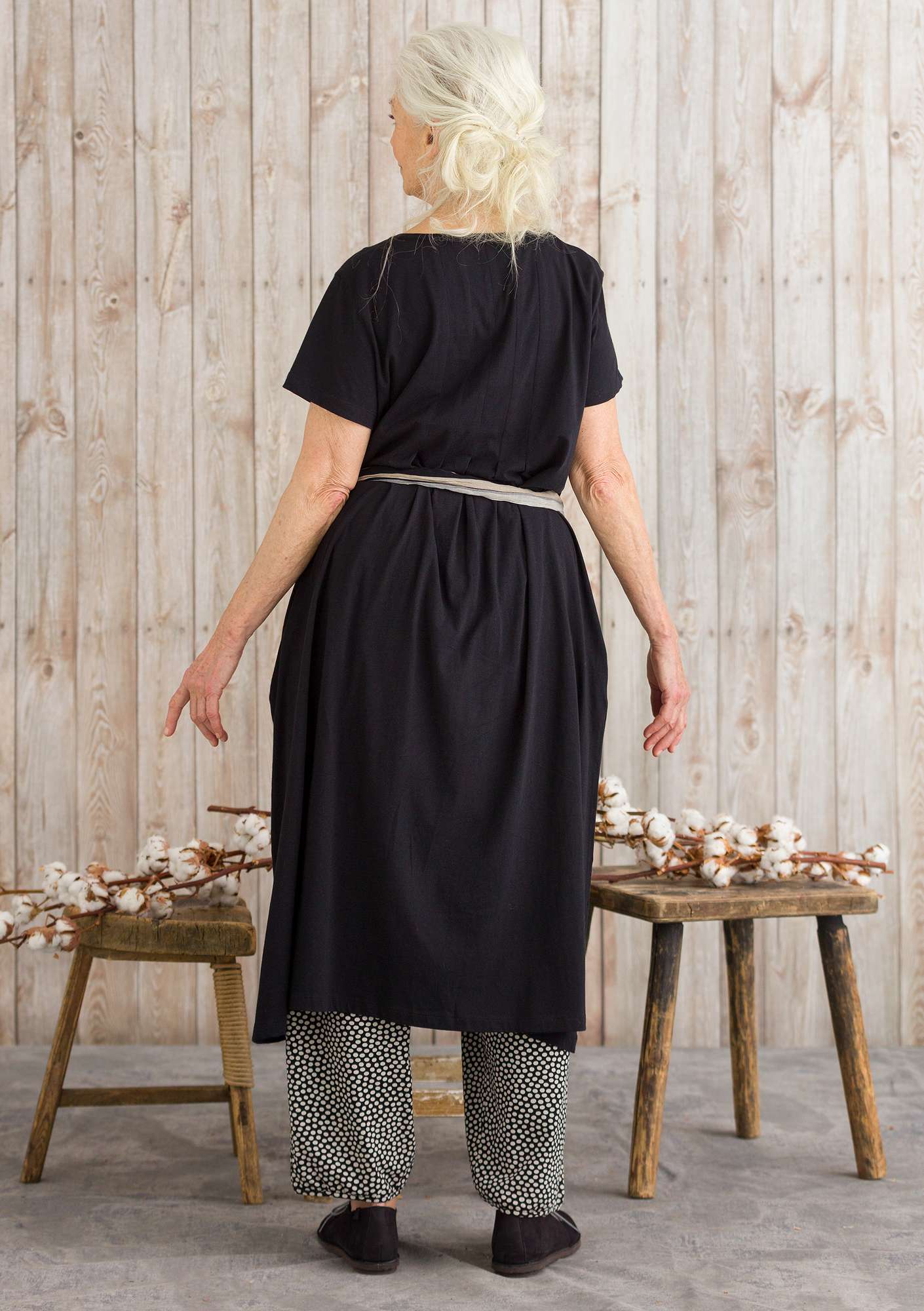 Kleid „Vanja“ aus Öko-Baumwolle schwarz thumbnail