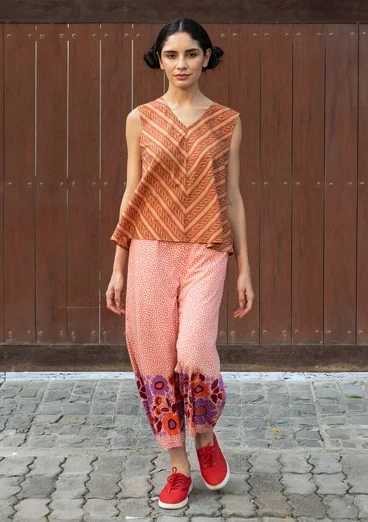 Pantalon "Kirana" en jersey de coton biologique - nymphéa clair
