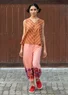 Pantalon "Kirana" en jersey de coton biologique (nymphéa clair L)