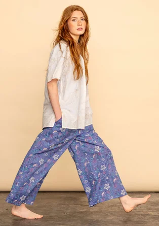 Pantalon tissé " Nightingale " en coton biologique - bleu ciel