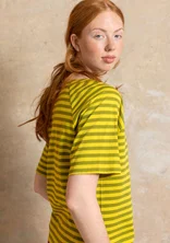 Basic-Streifenshirt aus Bio-Baumwolle - grünpfeffer-dijonsenf