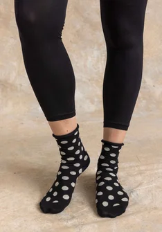 Socken „Tindra“ aus Bio-Baumwolle - schwarz