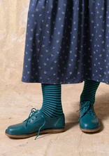 Chaussures à lacets en cuir nappa - pétrole