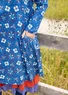 Tricot jurk "Star" van biologisch katoen (porseleinblauw S)