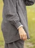 Chemise "Dunes" en coton biologique/lin (gris cendré XL)