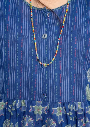 Blouse d’artiste « Amber » en coton biologique - lupin