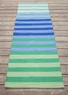 “Suiheisen” organic cotton hallway mat (sea blue One Size)