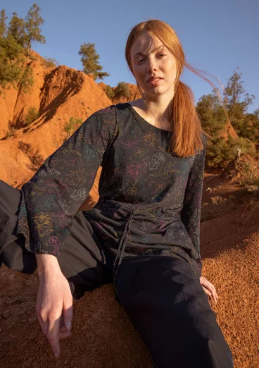 “Carmen” organic cotton/modal tunic - black