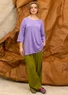 Gemusterte oder einfarbige Jerseytunika „Frida“ aus Bio-Baumwolle (puderlila XL)