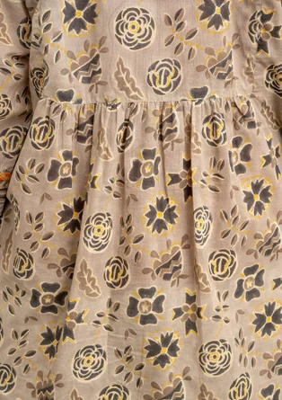 Blouse d’artiste « Amber » en coton biologique - calcaire