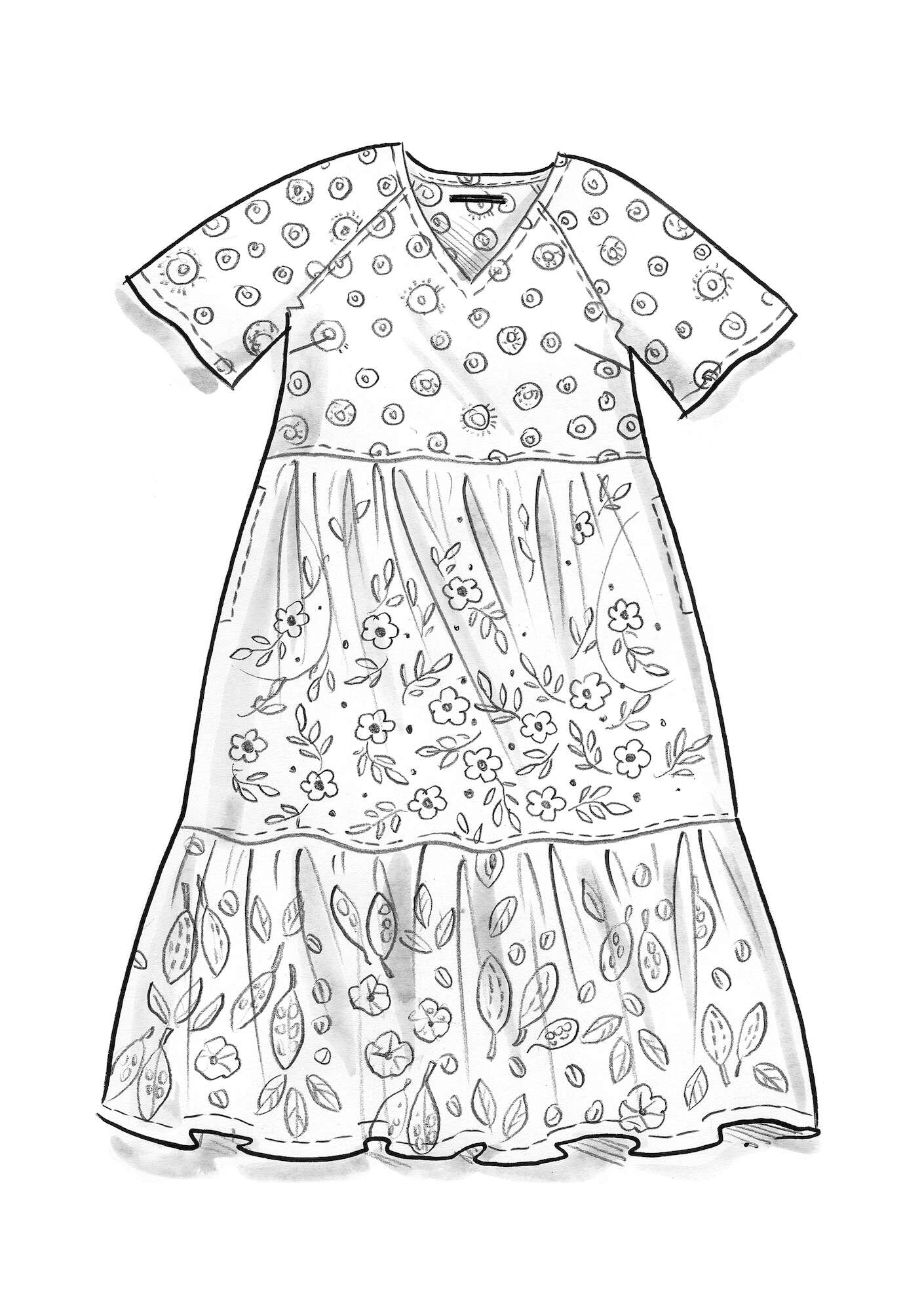 Kleid „Havanna“ aus Bio-Baumwollgewebe klarrot