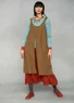Gewebtes Balalaika-Kleid aus Öko-Baumwolle/Leinen (messing XL)