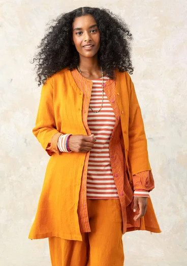 Bluse aus Leinengewebe - masala