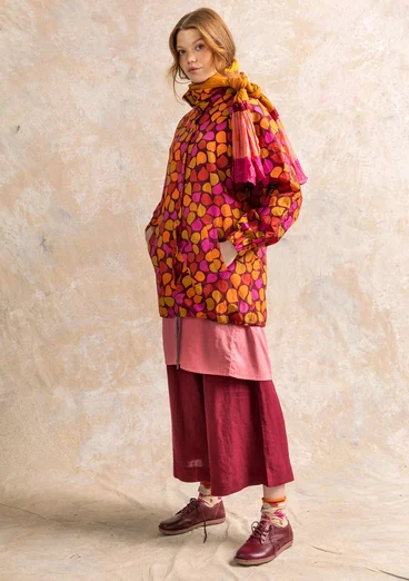 “Serafina” windcheater in recycled polyamide - parrot red