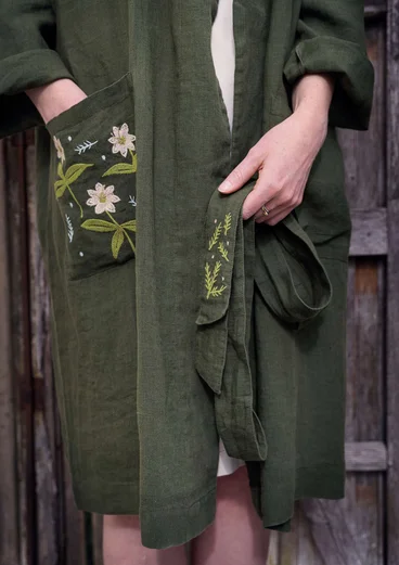 Kimono "Tuvstarr" en lin tissé - 