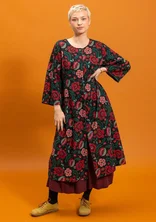 "Cleo" woven dress in organic cotton - black