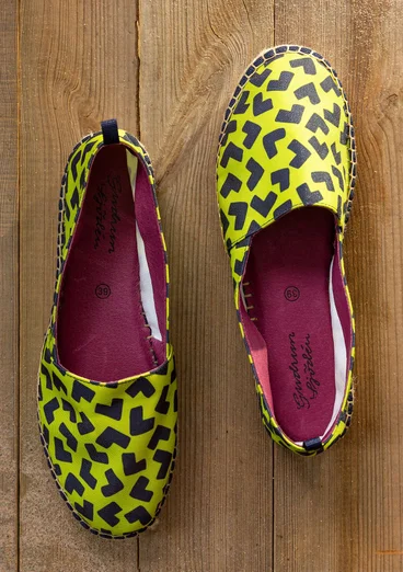 Espadrilles „Hake“ aus Baumwolle - tropengrün