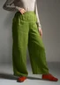 ��“Bodil” woven linen trousers (birchleaf XS)