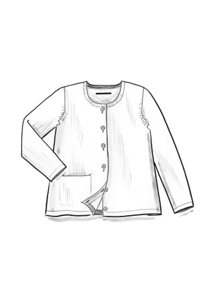Strickjacke aus Bio-/Recycling-Baumwolle - mineralrosa