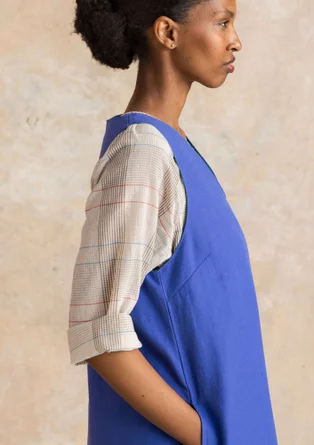 “Esme” woven organic cotton/linen dress - lupin