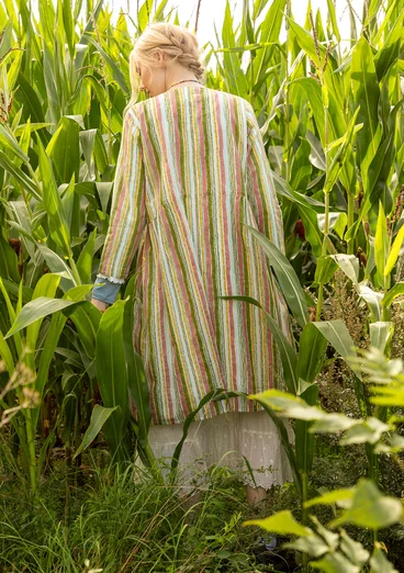 “Furilden” woven organic cotton dress - asparagus