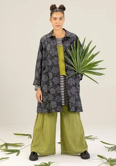 “Cress” organic cotton coat - black