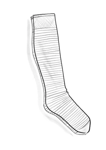 Striped knee-highs in recycled nylon - lupin