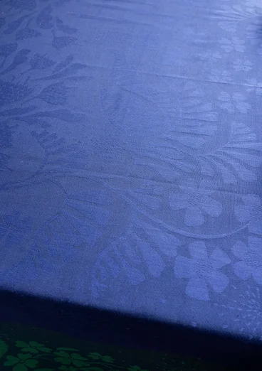“Baluns” tablecloth in organic cotton - midnight blue