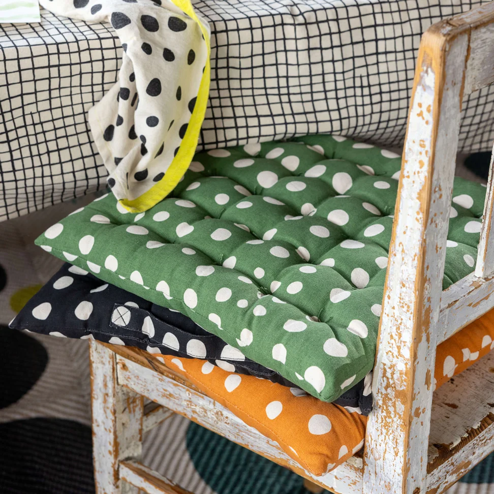 “Mary” organic cotton seat pad - coriander