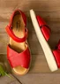Sandaler i nappa (klarrød 41)
