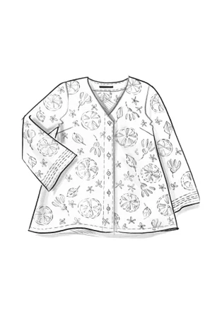 Blus "Clementine" i ekologisk bomull - koppar