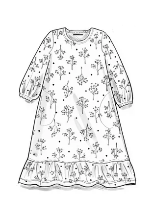 Jerseykleid „Rönnbär“ aus Bio-Baumwolle/Modal - schwarz